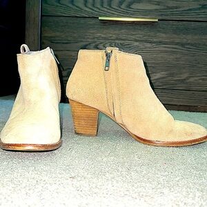 Madewell Womens Leather Side Zip Boots Size 7.5